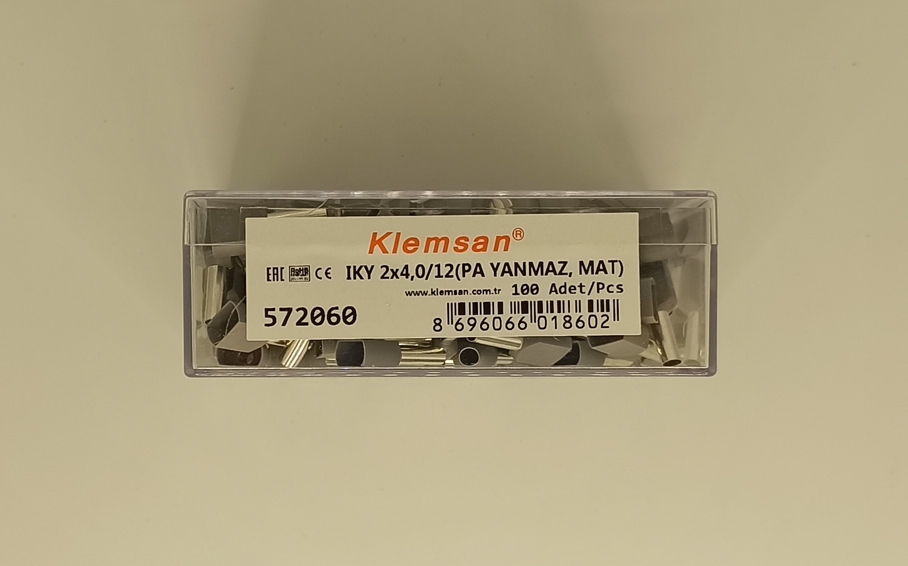 Наконечник изолированный IKY 2x4/12 (огнестойкий)