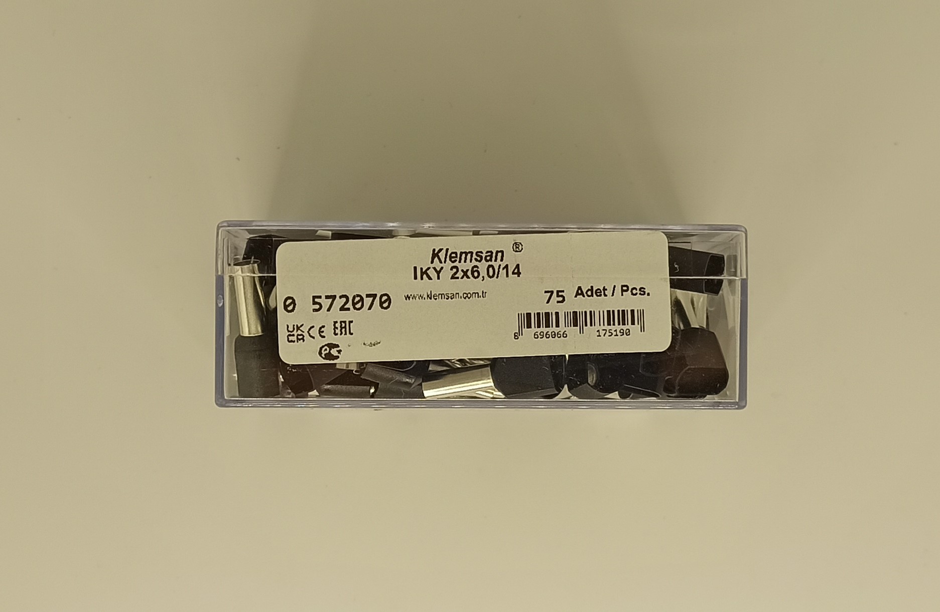 Наконечник изолированный IKY 2x6/14 (огнестойкий)