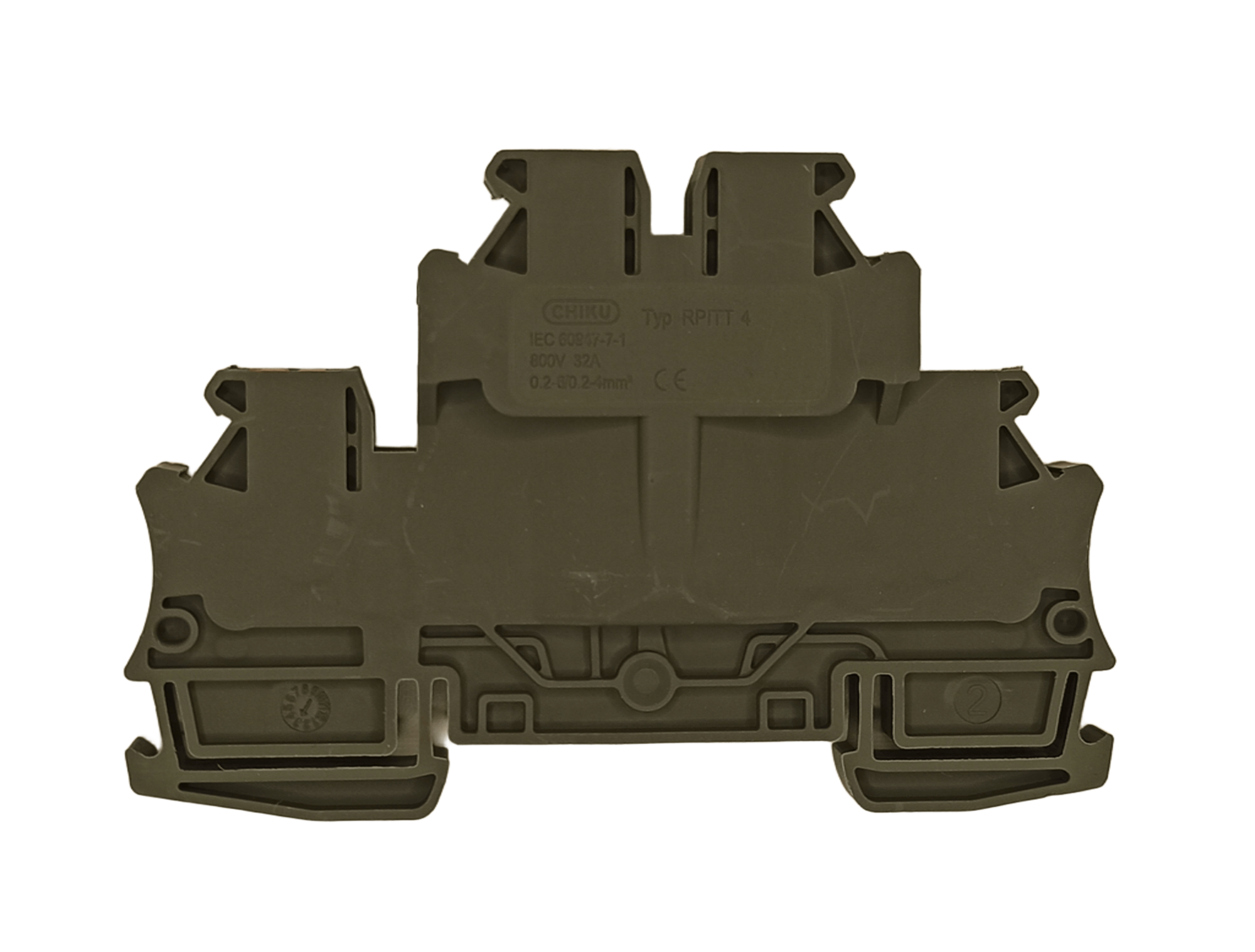 Клемма проходная Push-in (2 уровня) RPITT 4