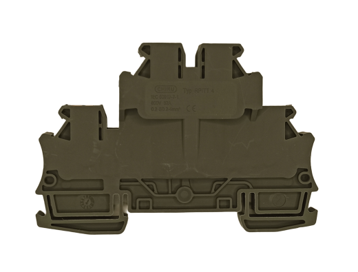 Клемма проходная Push-in (2 уровня) RPITT 4