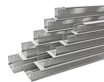 KKD 1201; Перфорированный короб с крышкой, 120x100 (ШxВ) Серый