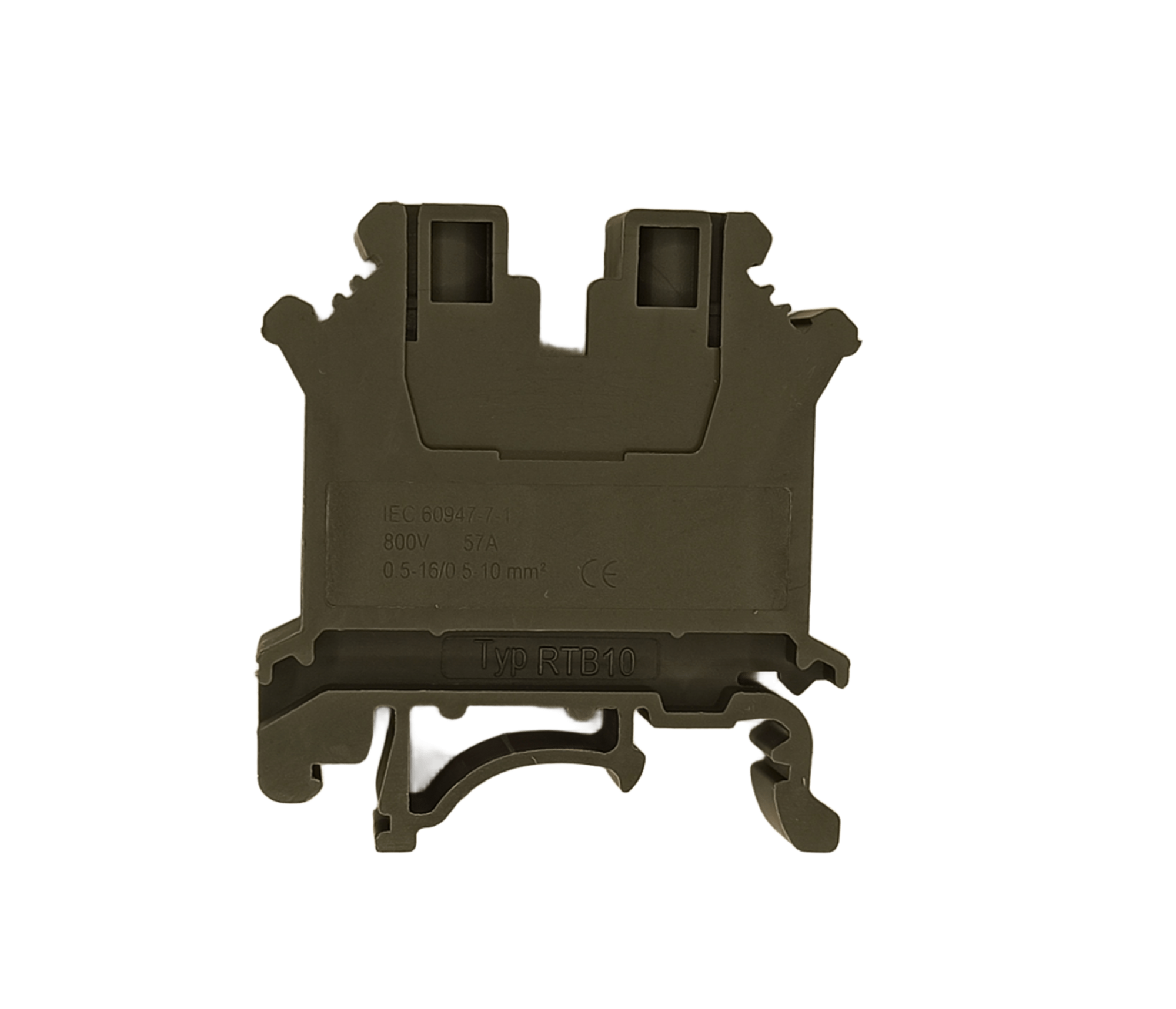 Клемма проходная с винтовым зажимом RTB 10