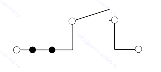 Клемма проходная Push-in (ножевой размыкатель) RPI 4-MT BU